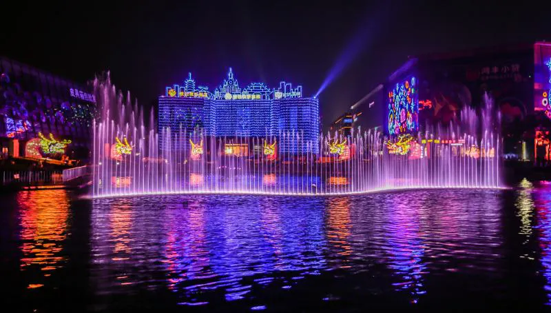 Light show in Haining.