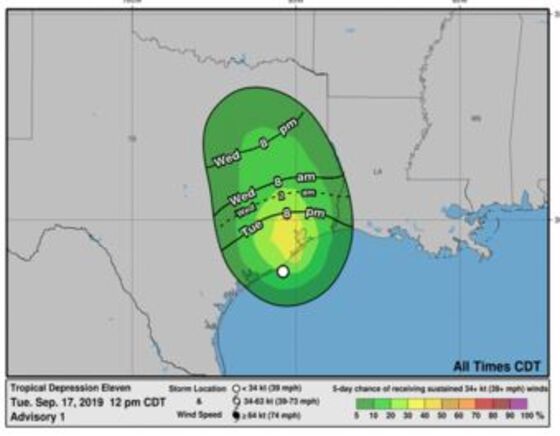 Imelda Weakens to a Depression After Dumping Rain on Houston