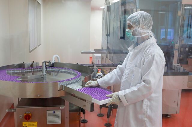 Vaccine manufacturing at the Serum Institute.