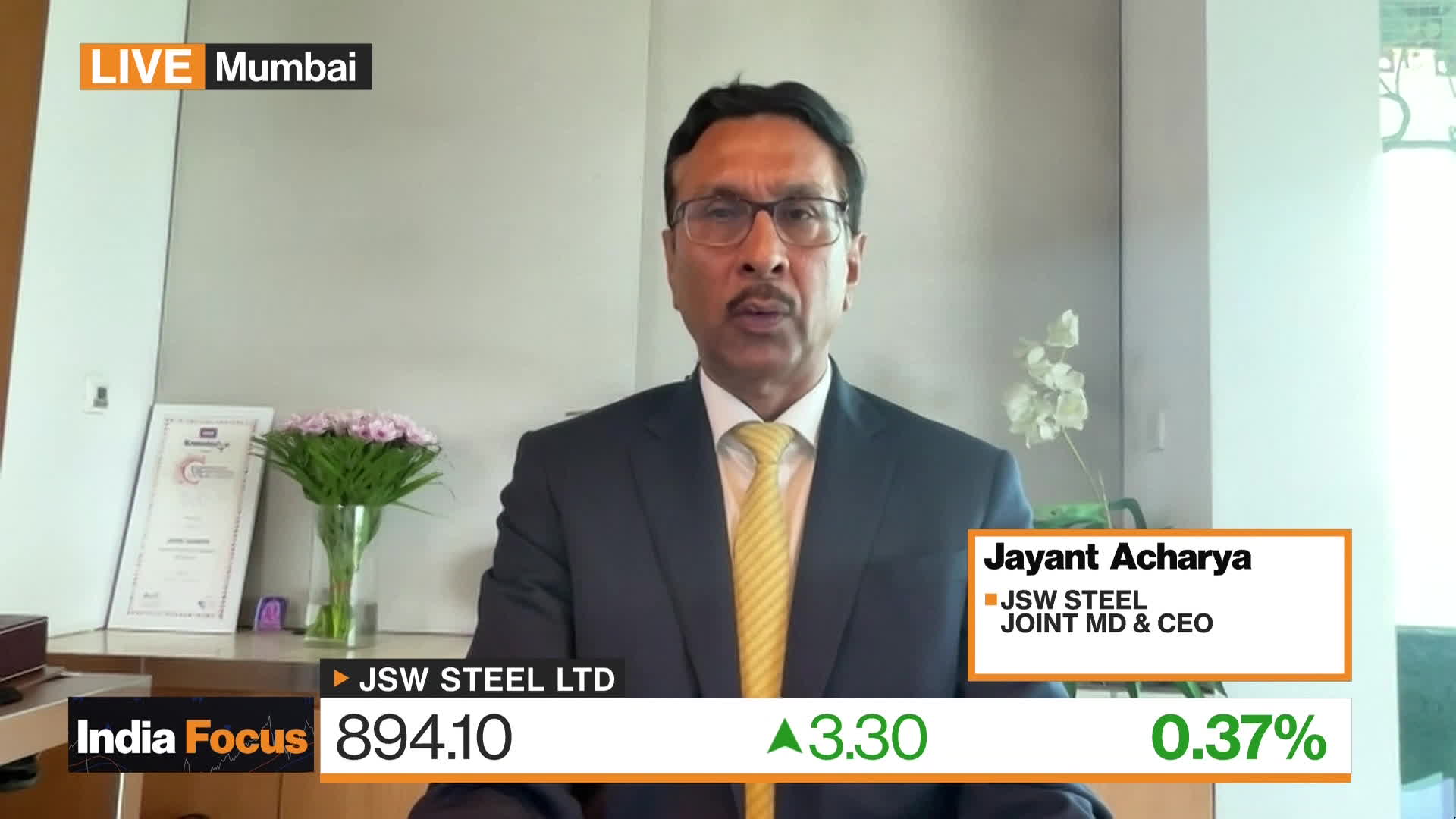 Watch JSW Steel Sees Stable Steel Prices This Fiscal Year - Bloomberg