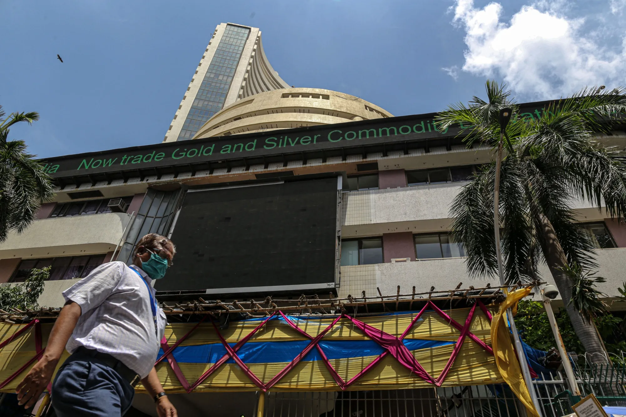 The Bombay Stock Exchange building in Mumbai on May 26.
