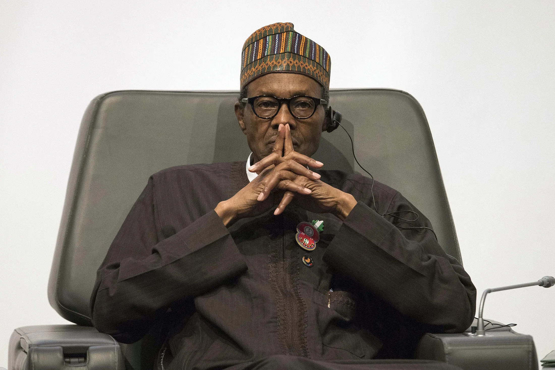 Muhammadu Buhari in 2016.
