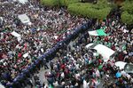 Algerian students demonstrate in Algiers on March 5.&nbsp;