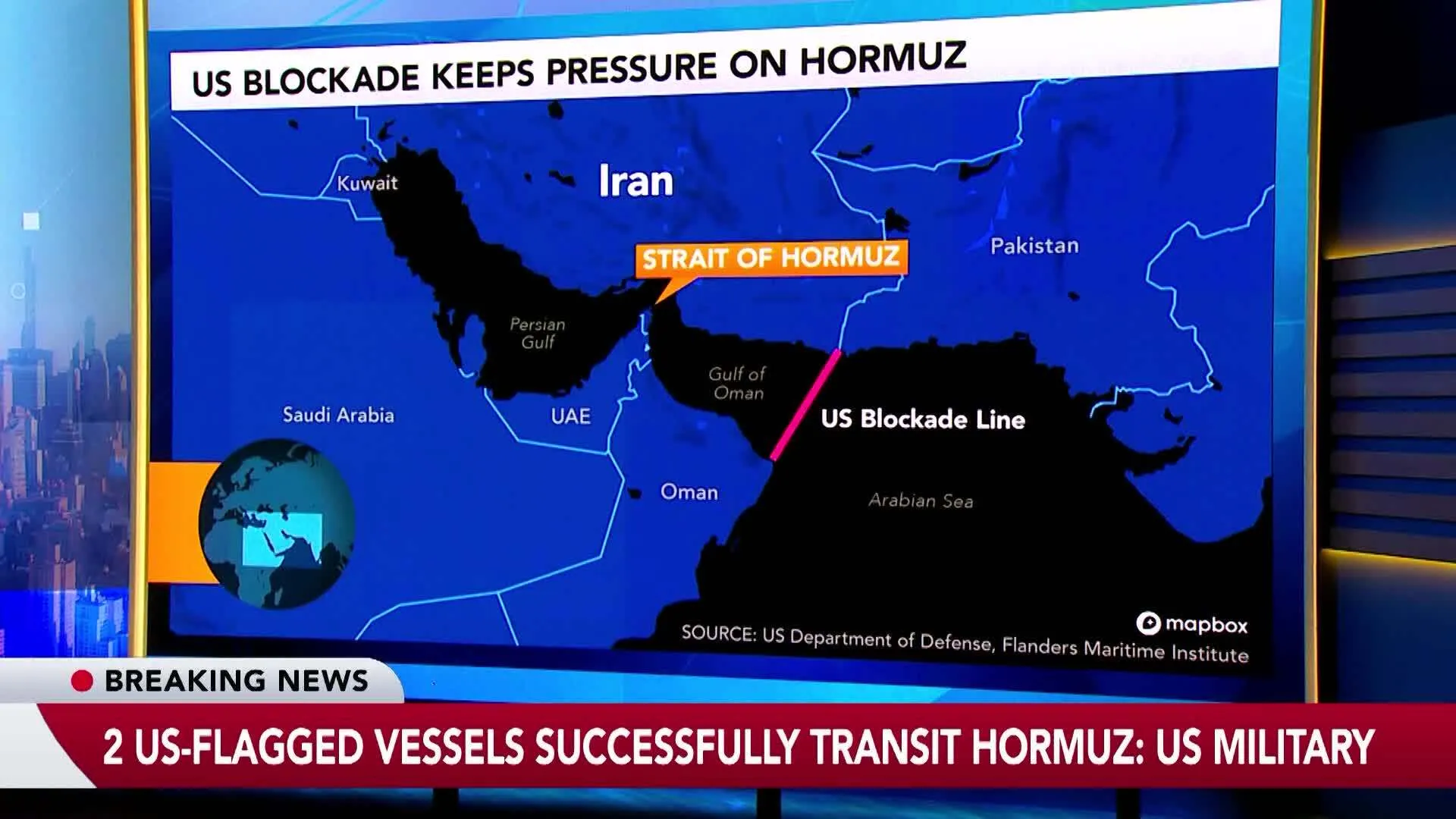 US Says Navy Ship Was Not Hit by Iranian Missiles
