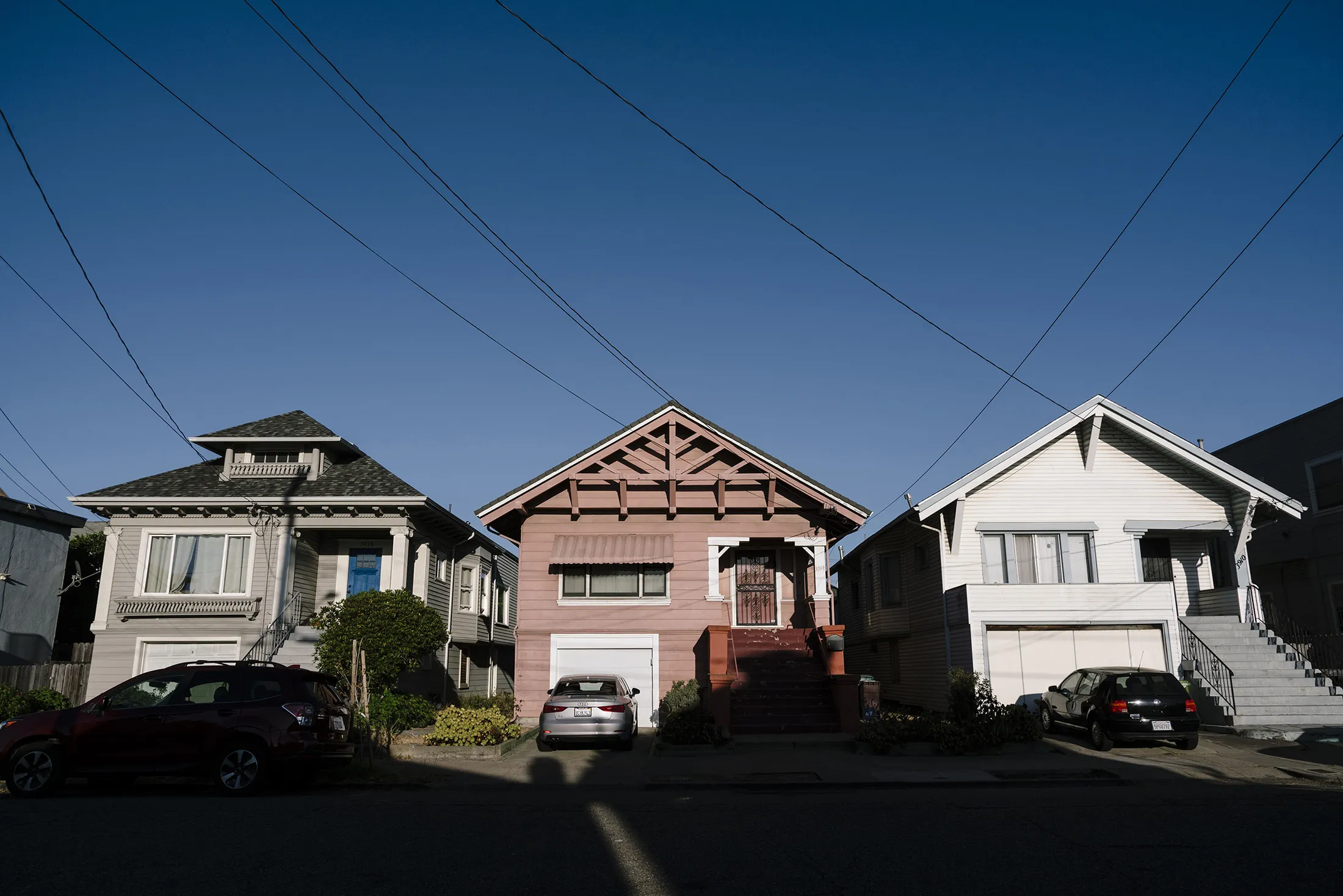 Homes stand in Oakland, California.