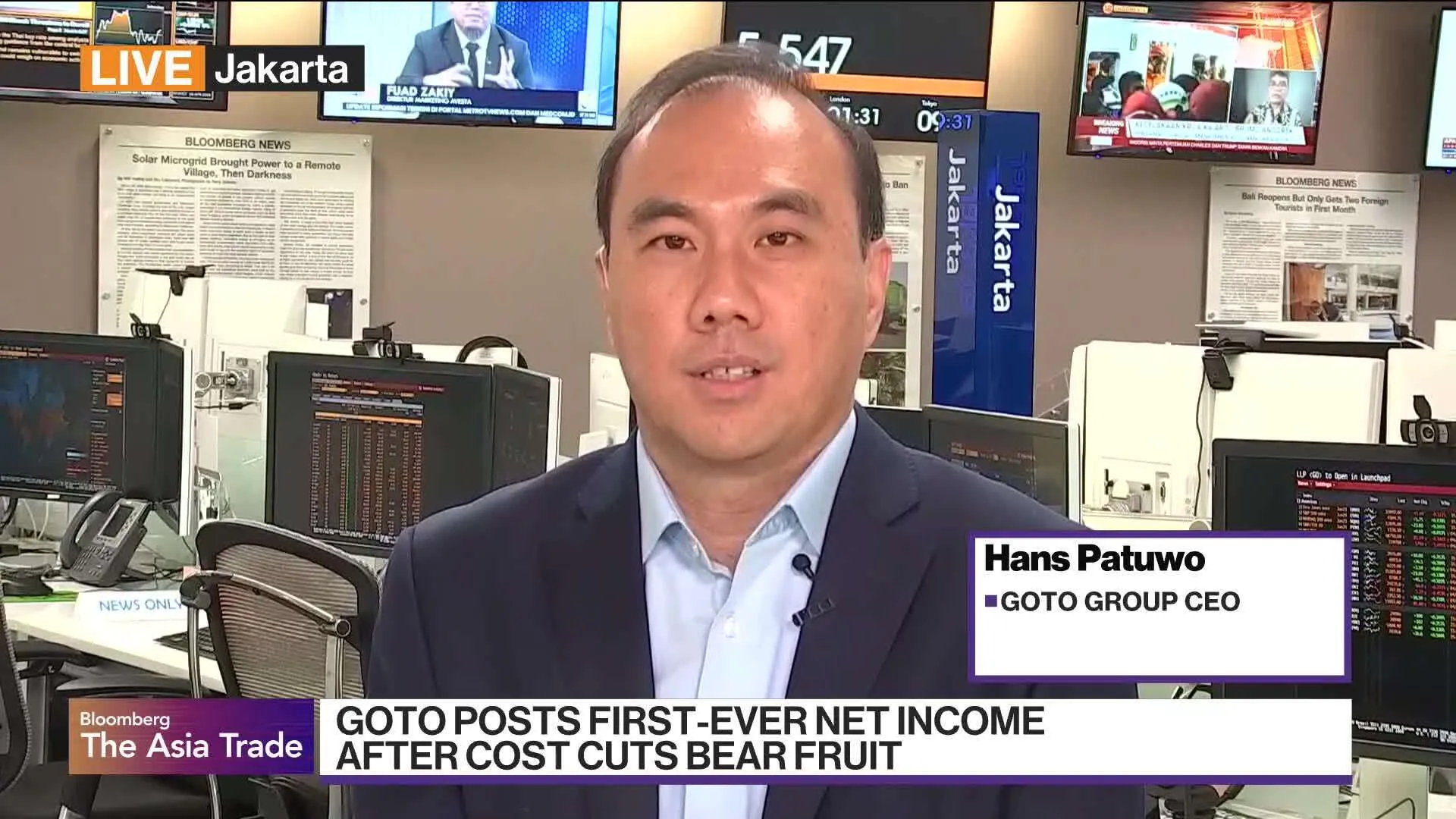 Watch GoTo CEO on 1st Net Profit Quarter - Bloomberg