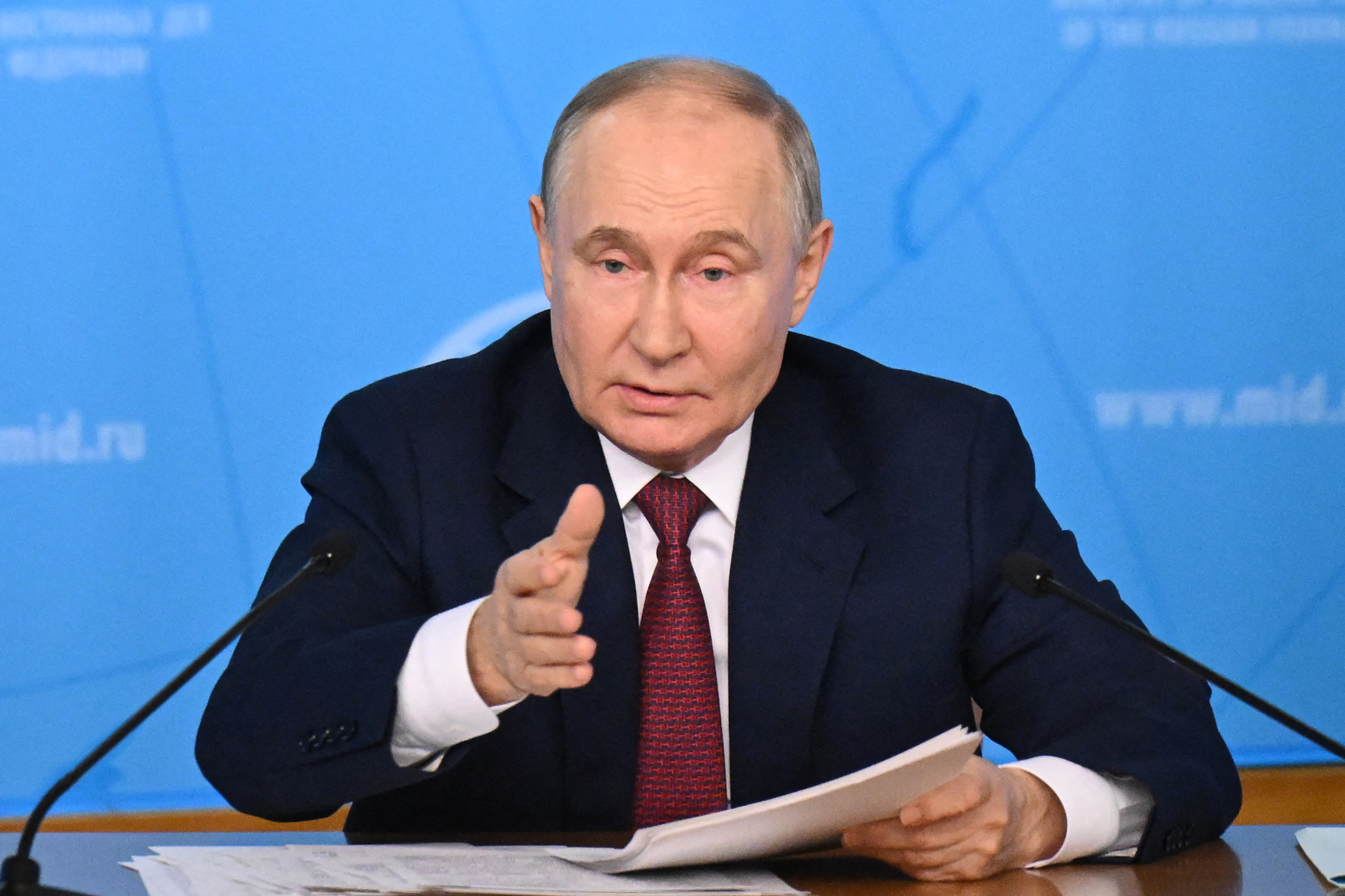 Vladimir Putin in Moscow on June 14.