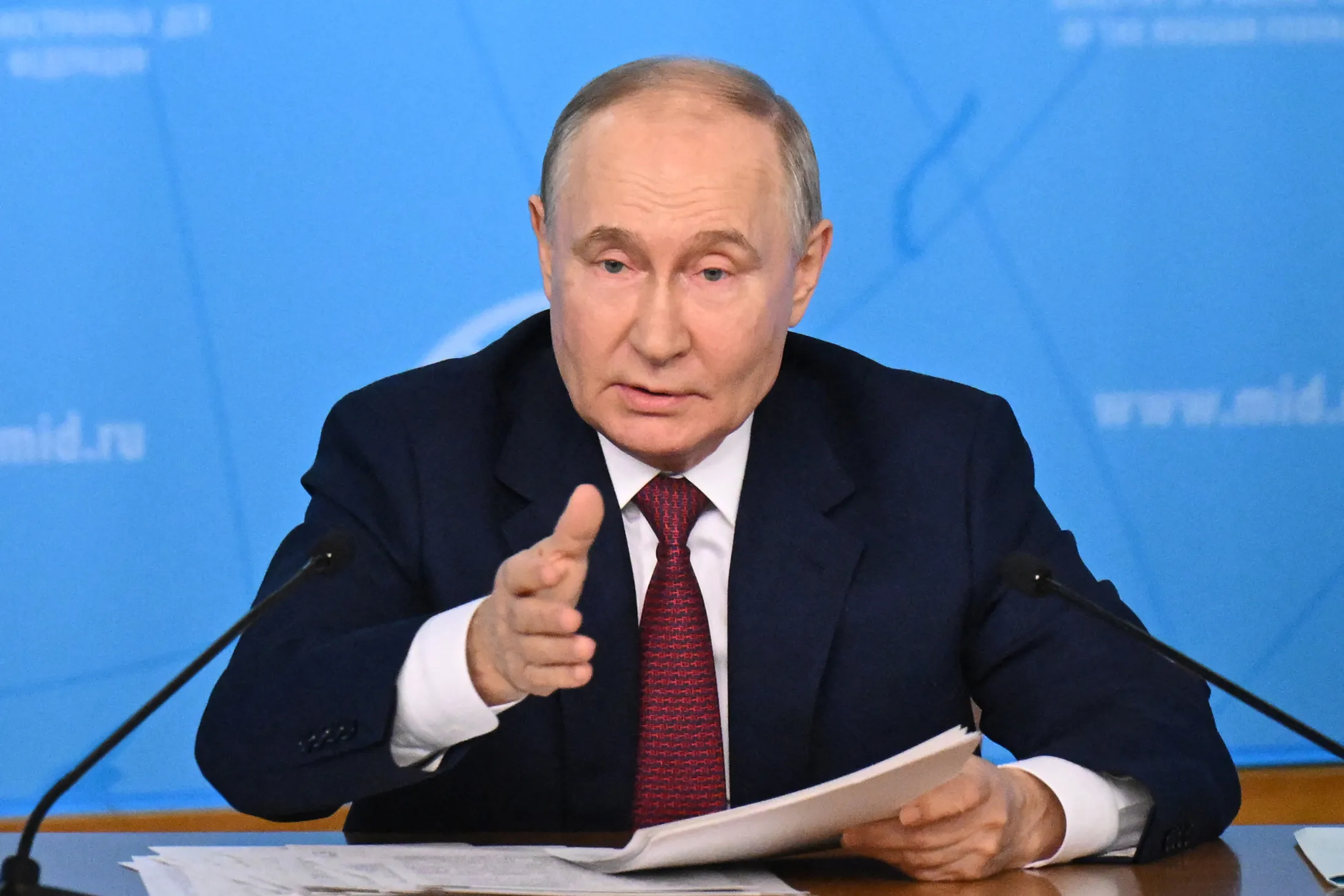 Vladimir Putin in Moscow on June 14.