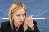 Italy's Prime Minister Giorgia Meloni News Conference