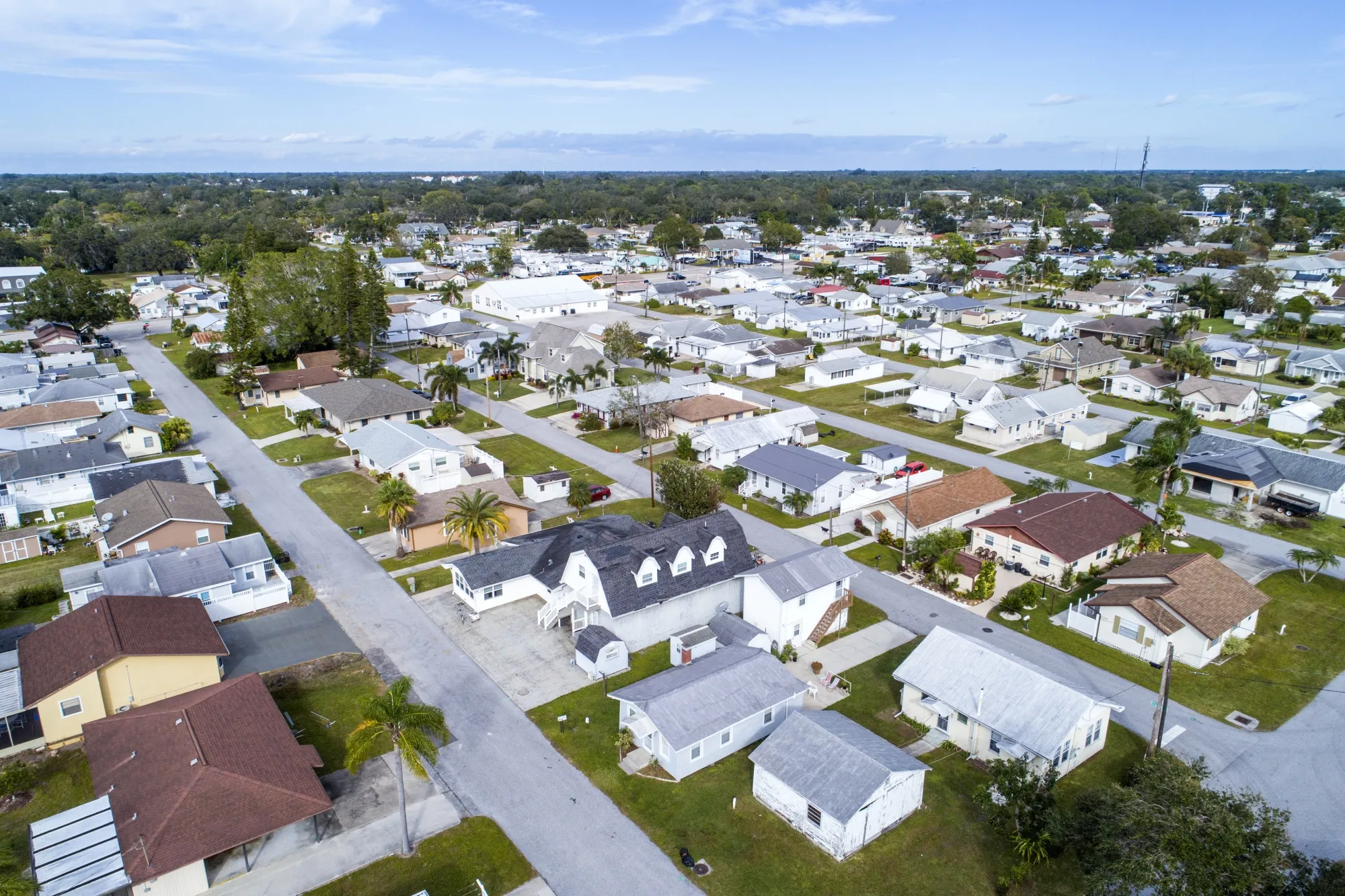 Homes in Sarasota, Florida.