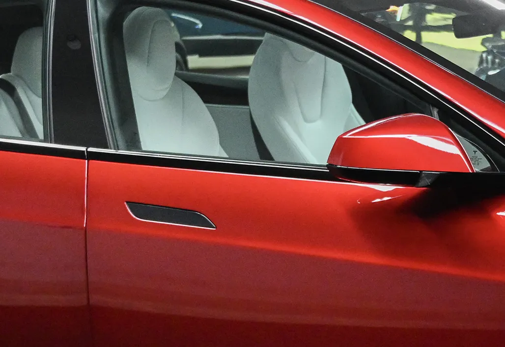A Tesla Model S door.