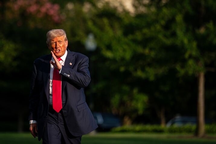 President Trump Returns To  White House From Pennsylvania