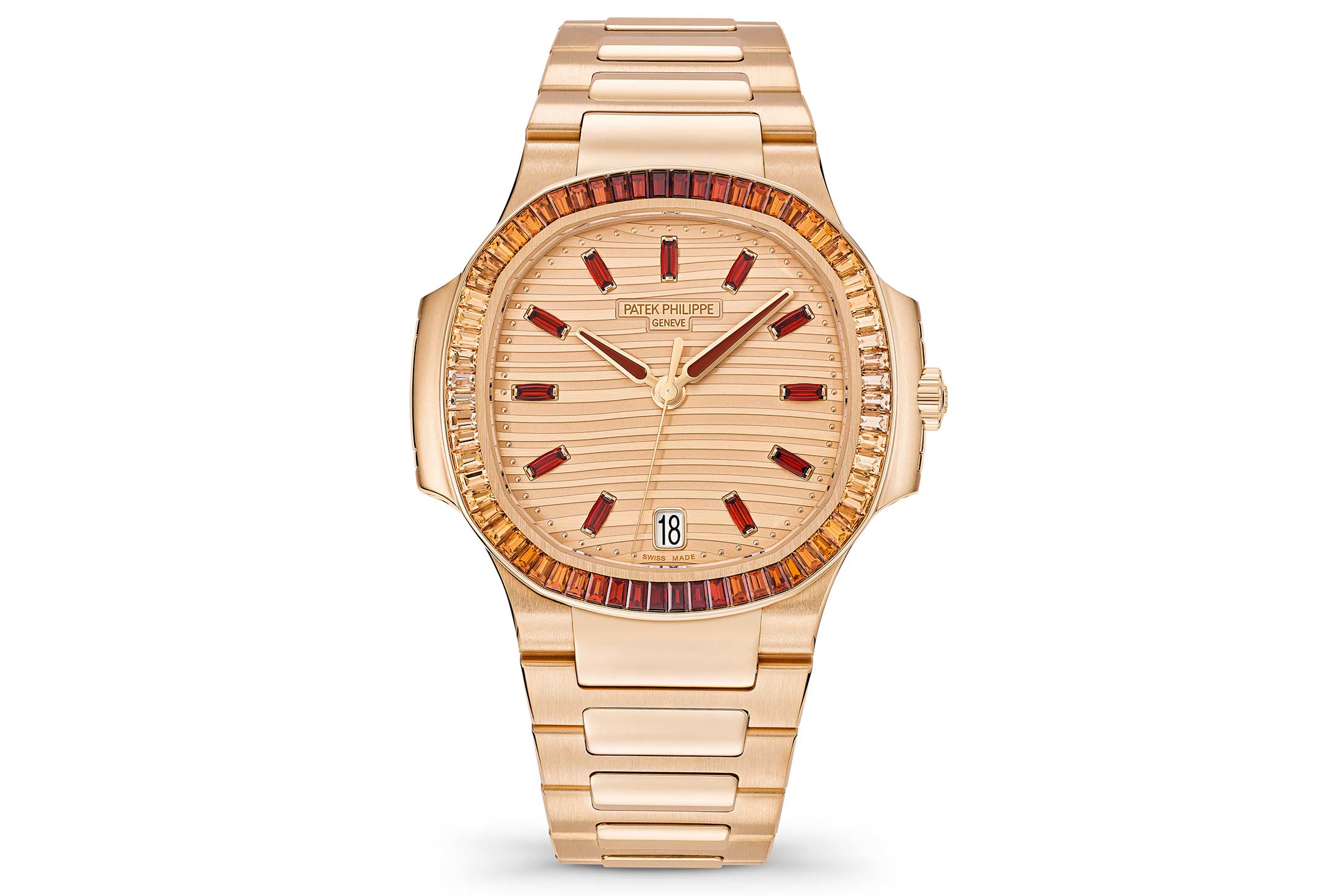 Patek Philippe Nautilus Travel Time in 18k rose gold and a deep b