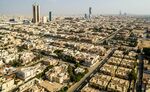 Residential housing and skyscrapers in Riyadh, Saudi Arabia.

