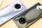 Close-up view of the back side of Huawei Mate 30 Pro, which