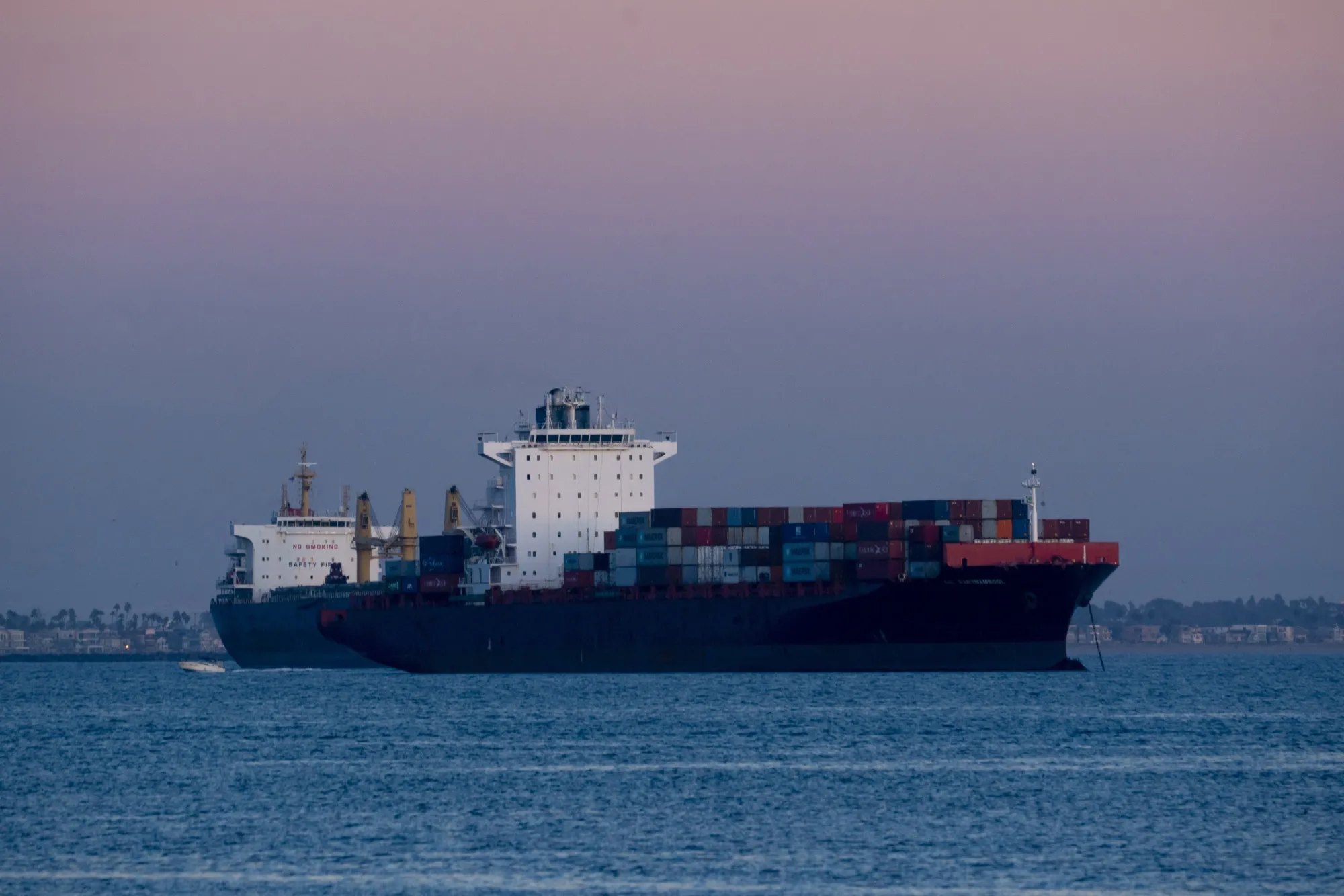 Stuck at sea.