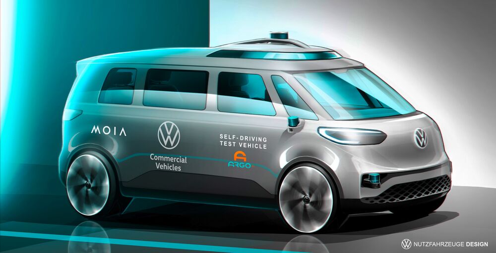 The all-electric ID. BUZZ will be the first Volkswagen group vehicle to drive autonomously.