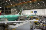 737 Max airplanes at Boeing's manufacturing facility in Renton, Washington.