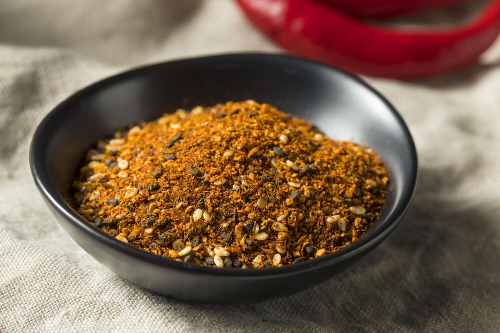 Japanese seven-spice shichimi togarashi.