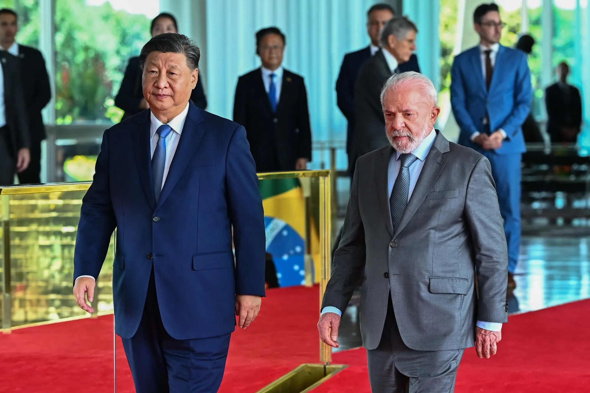 Xi Jinping and Lula at an event in Brazil in 2024.
