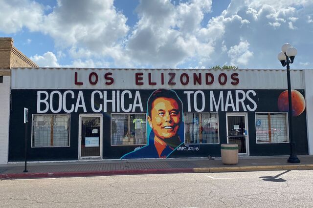 SpaceX Starbase Brownsville Texas mural