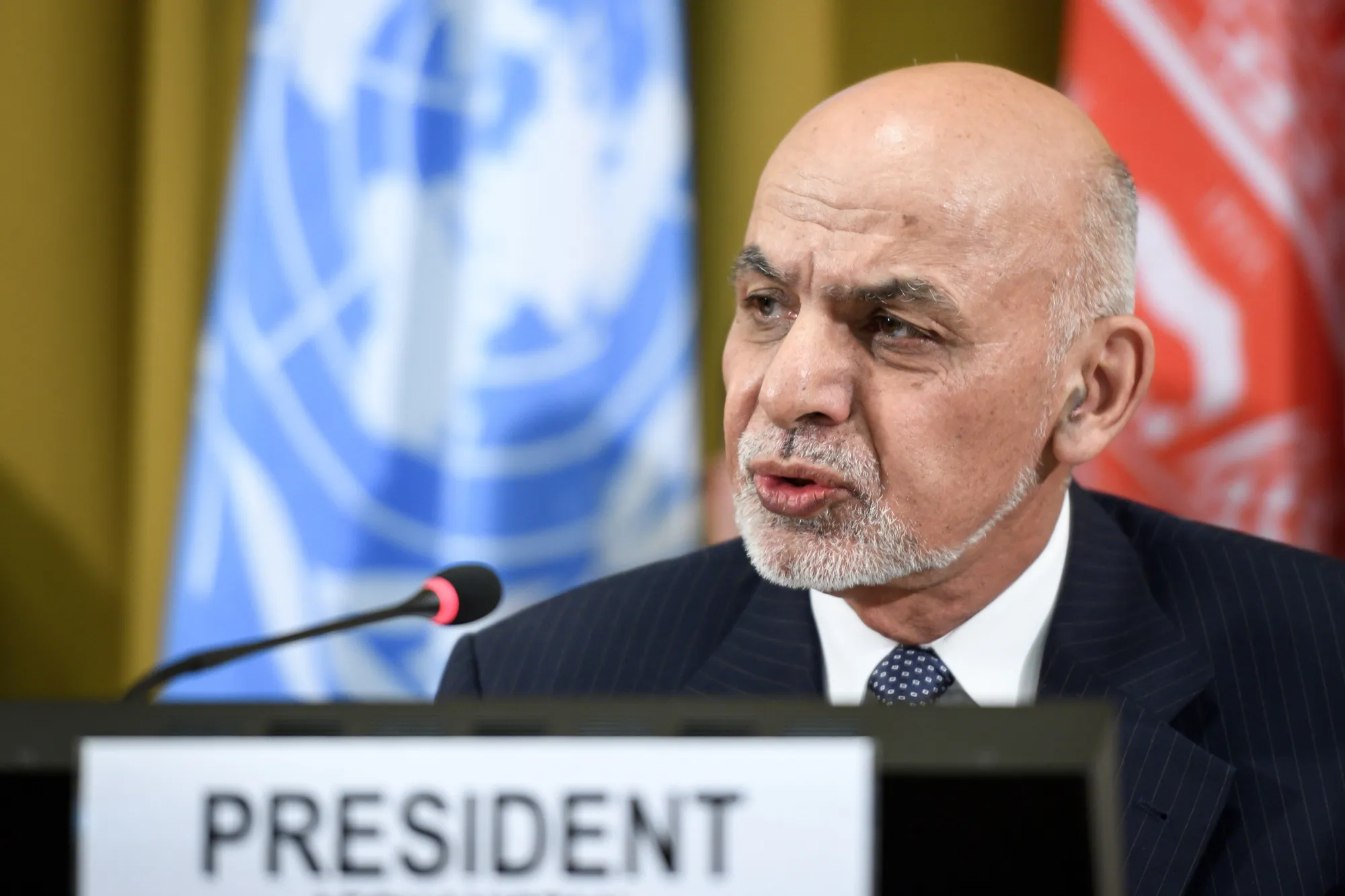 Ashraf Ghani on Nov. 28