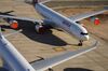 Iberia airlines aircraft in Ciudad Real, Spain.