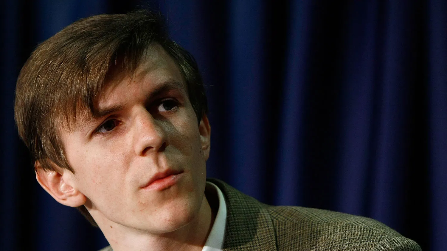 James O'Keefe, the producer of 'ACORN Revealed: The Philadelphia Story' takes part in a press conference at the National Press Club October 21, 2009 in Washington, DC. During the press conference Andrew Breitbart showed new video material as well as new footage of ACORN officials.
