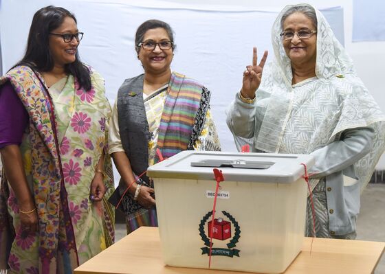 Landslide Victory for Bangladesh Ruler in Violence-Hit Polls