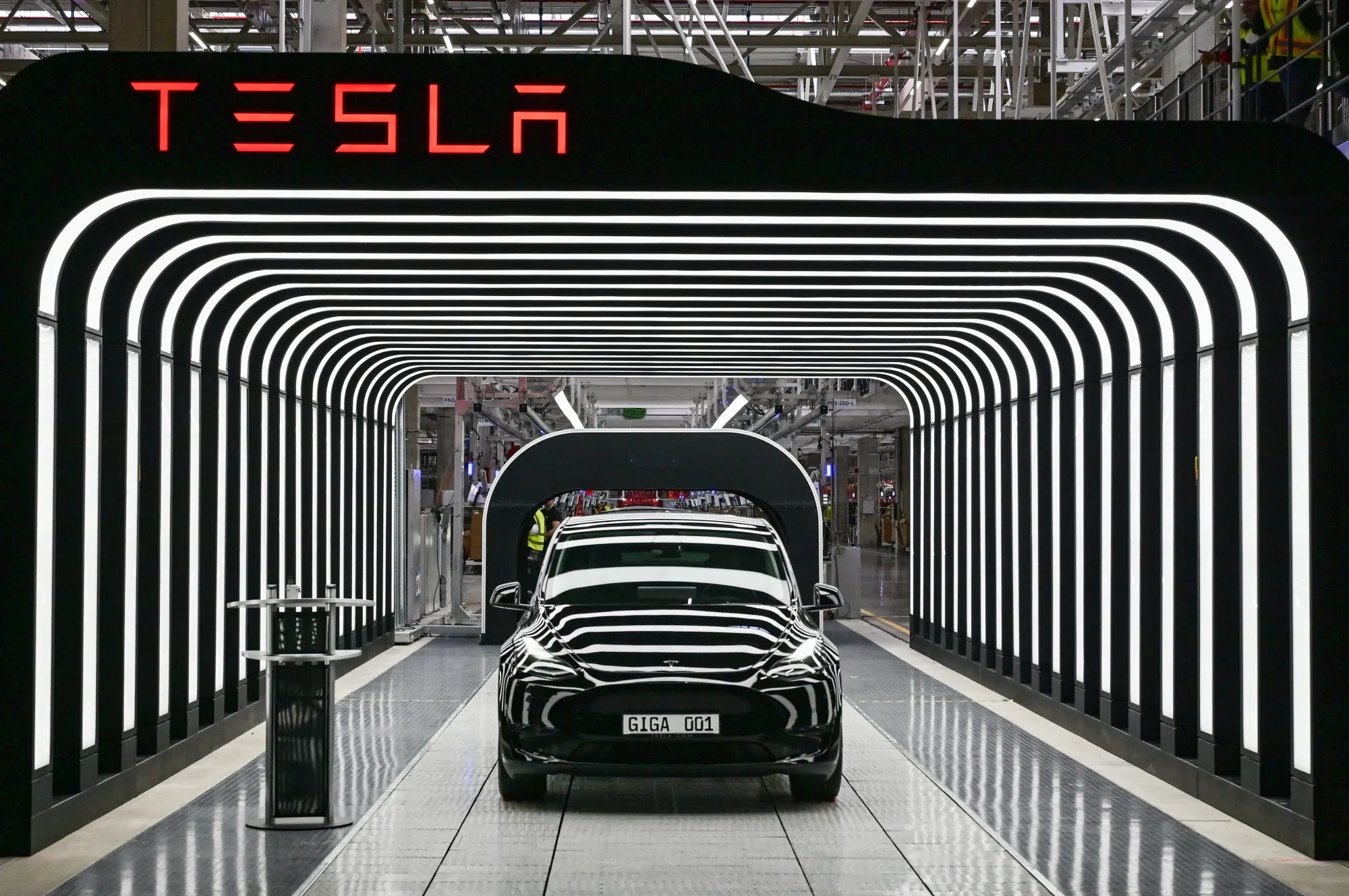 Tesla's production&nbsp;in Gruenheide, Germany.&nbsp;