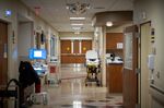 An empty gurney outside the emergency room of Saint Joseph hospital in London, Kentucky, U.S., on Tuesday, Nov. 30, 2021.