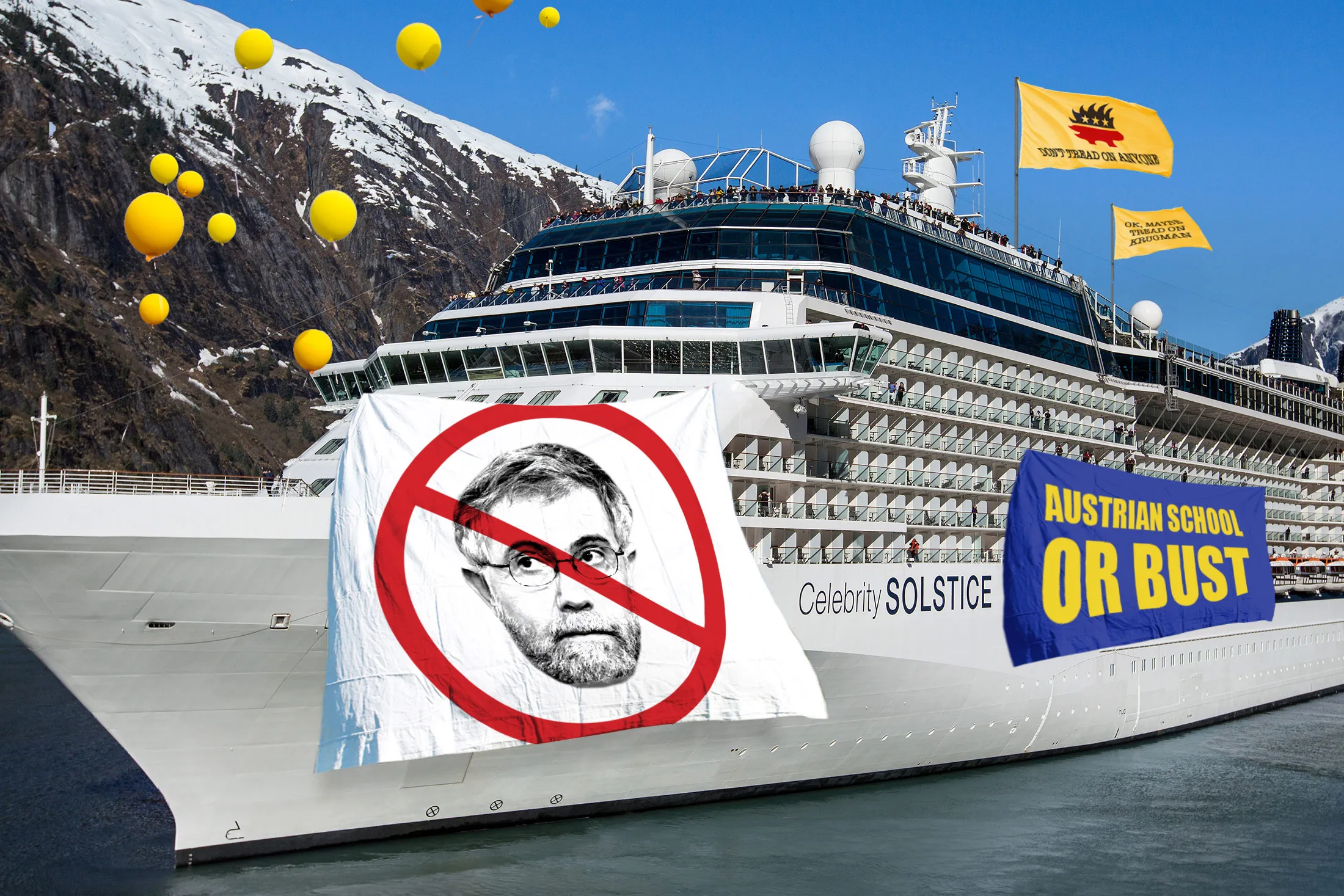A Week at Sea With the Libertarians of the Anti-Krugman Cruise - Bloomberg