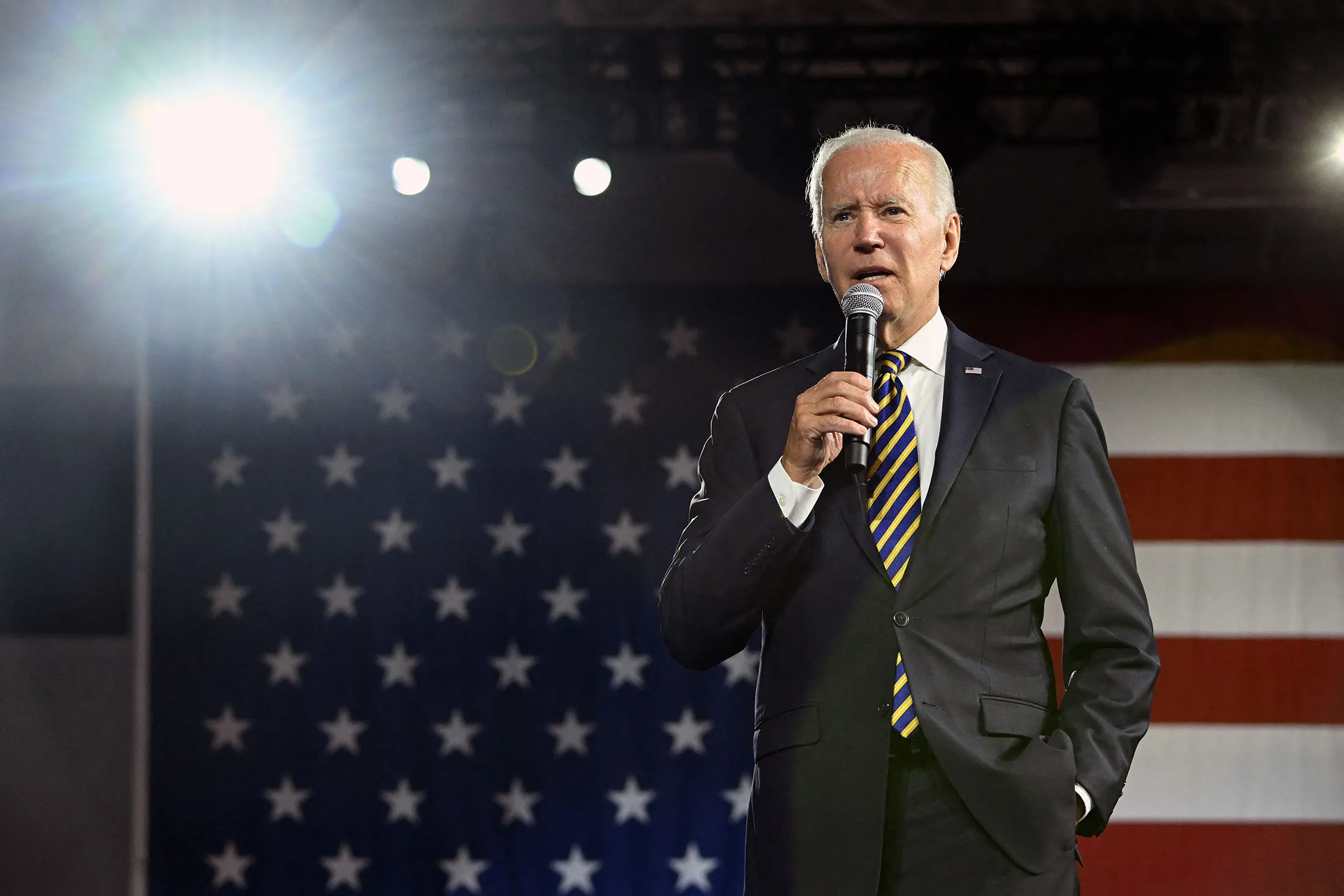 President Joe Biden speaks at an event in Cleveland, Ohio, on July 6.