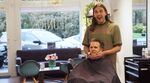 Hairdresser Jonathan Van Ness chops off the mayor's beard.