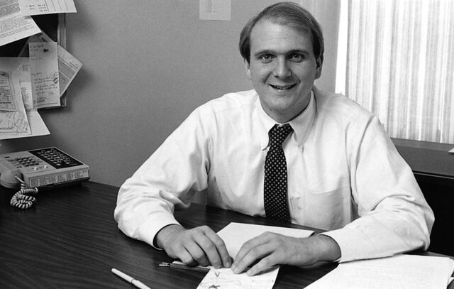 Steve Ballmer at Microsoft in 1987