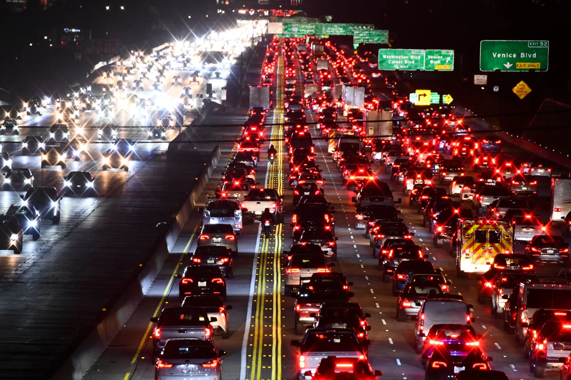 Roads are packed.