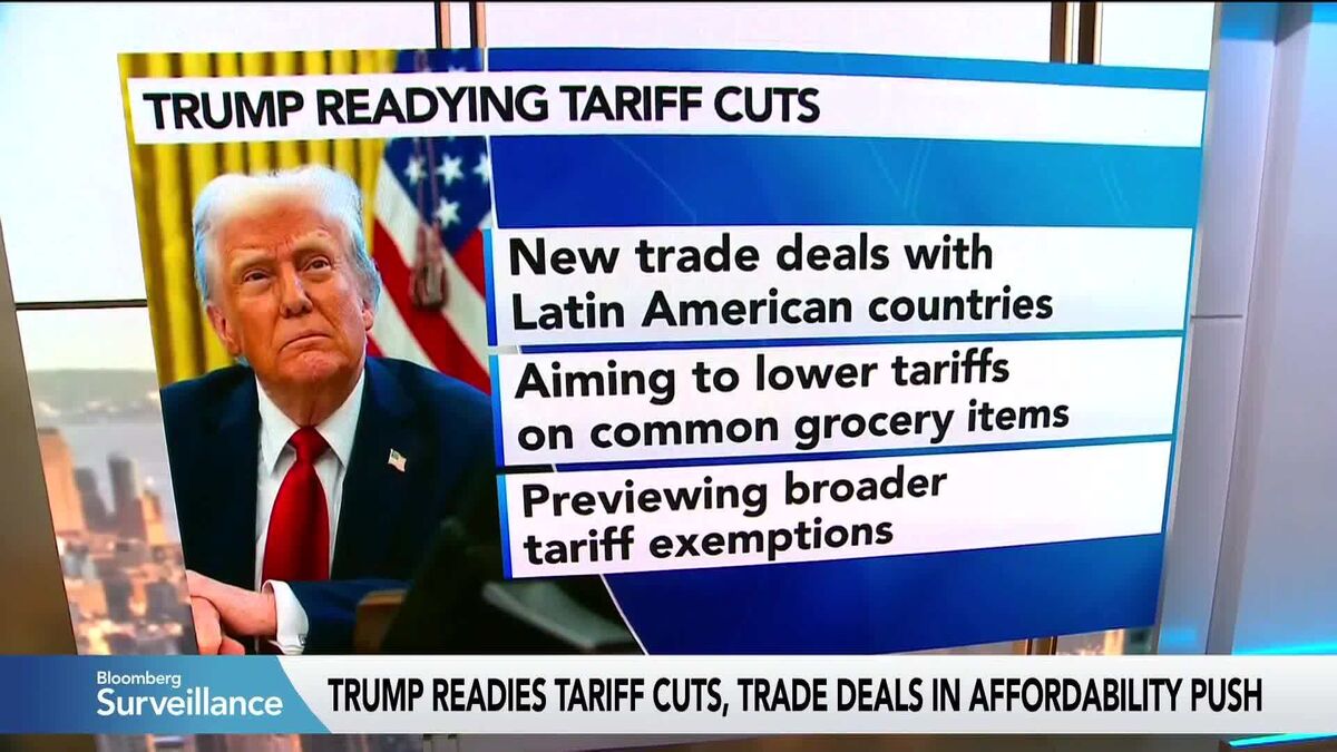 ⚫️ BLOOMBERG: Trump prepara riduzioni tariffarie per abbassare i prezzi dei generi alimentari