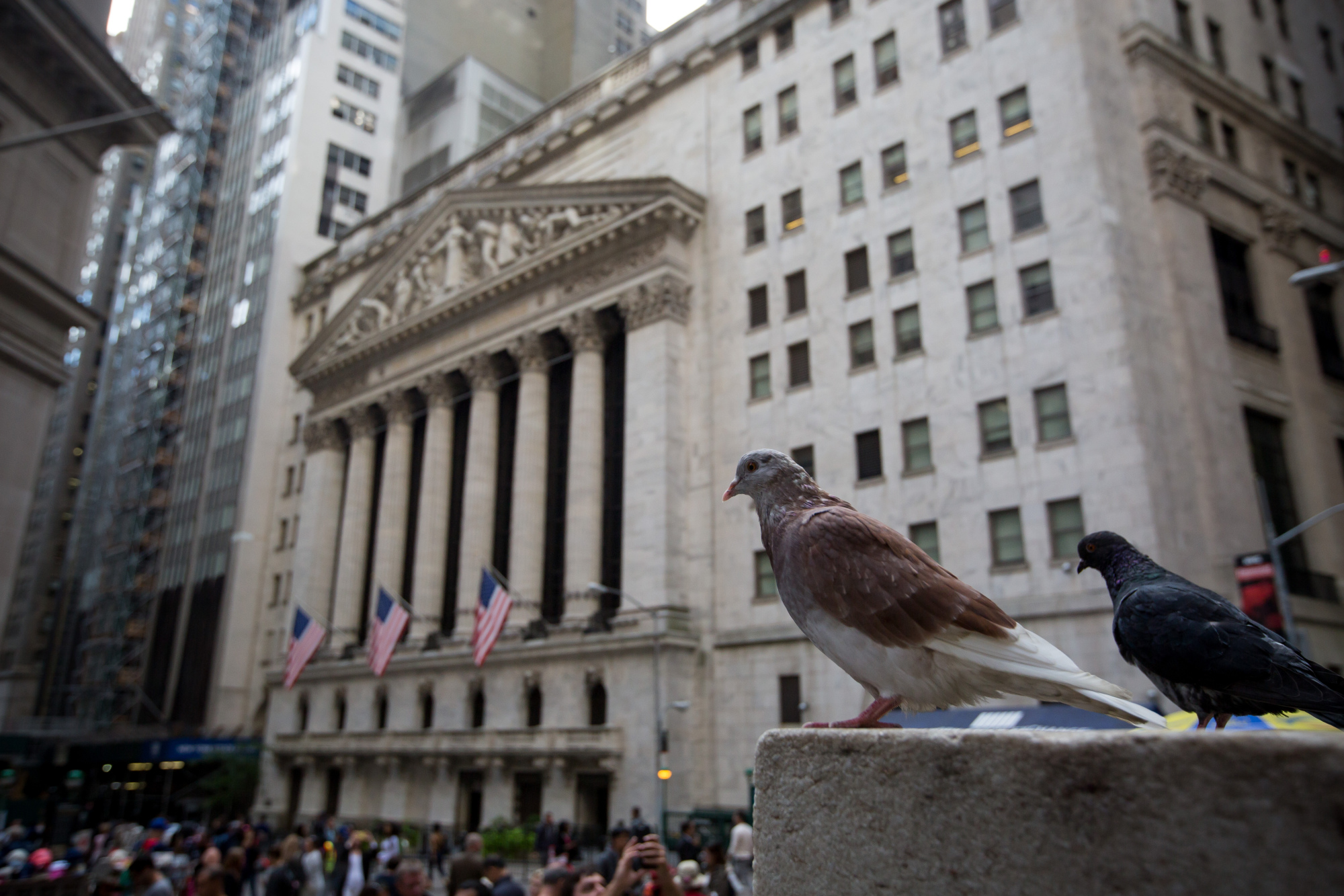 Trading On The Floor Of The NYSE As U.S. Stocks Hit Records 