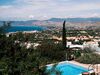 This picture taken on May 31, 2020 shows a view of Chrysochous Bay from a house in Polis Chrysochous, on the western edge of Cyprus, as tourist lots remain vacant due to the COVID-19 coronavirus pandemic. - Cyprus opens back up for international tourism on June 9, with airports welcoming visitors after an almost three-month shutdown, and a bold plan to cover health care costs for visitors. But with arrivals expected to be down by 70 percent this year due to the chaos brought by the COVID-19 pandemic, it's a leap of faith for the small Mediterranean holiday island. (Photo by Amir MAKAR / AFP) (Photo by AMIR MAKAR/AFP via Getty Images)