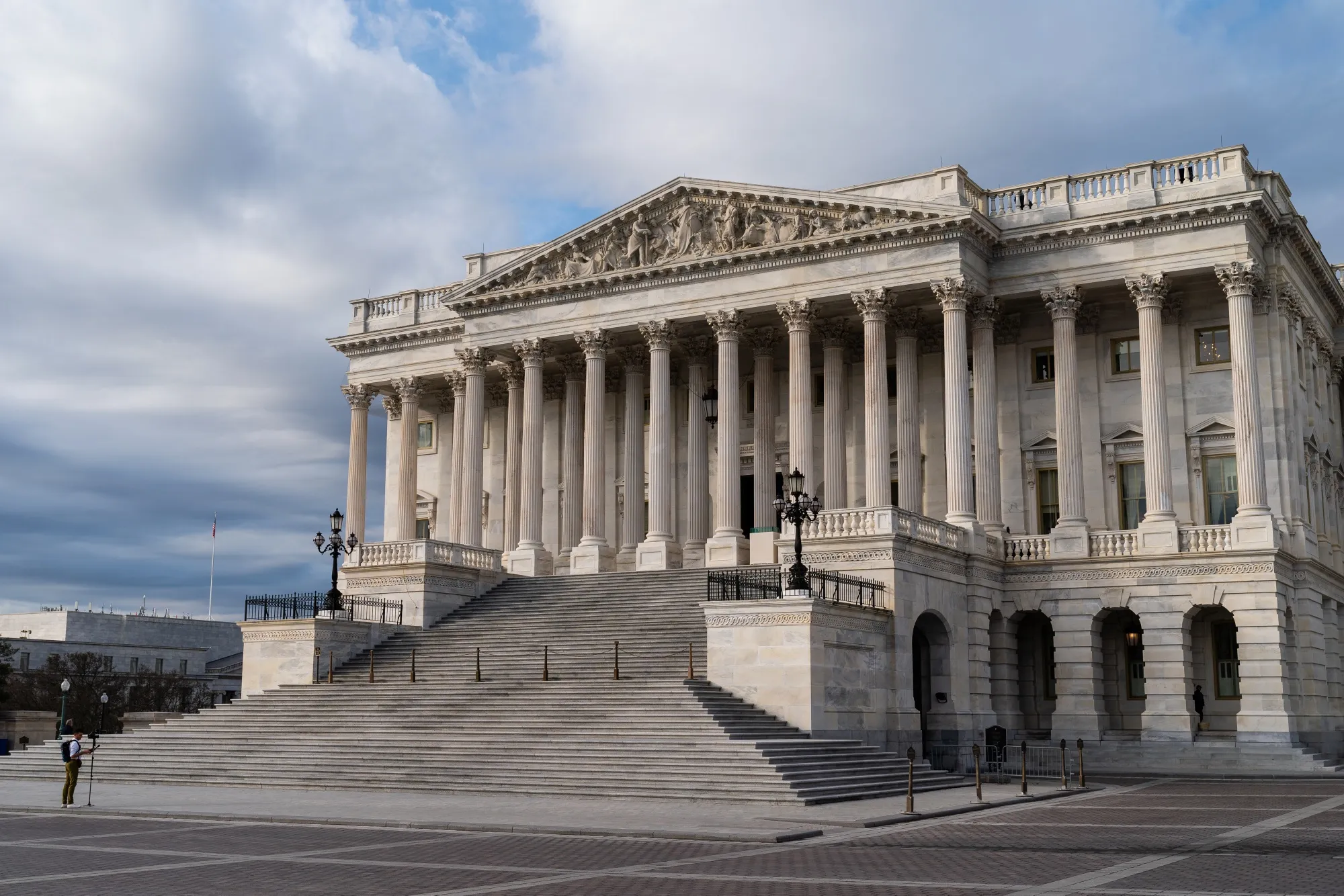 The House of Representatives side of the US Capitol in Washington.
