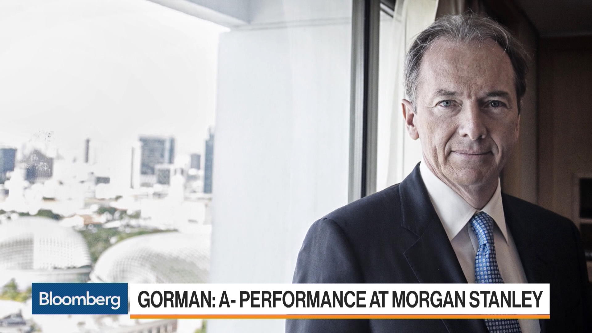 Watch Why Morgan Stanley's Gorman Gives Himself An A- As CEO - Bloomberg