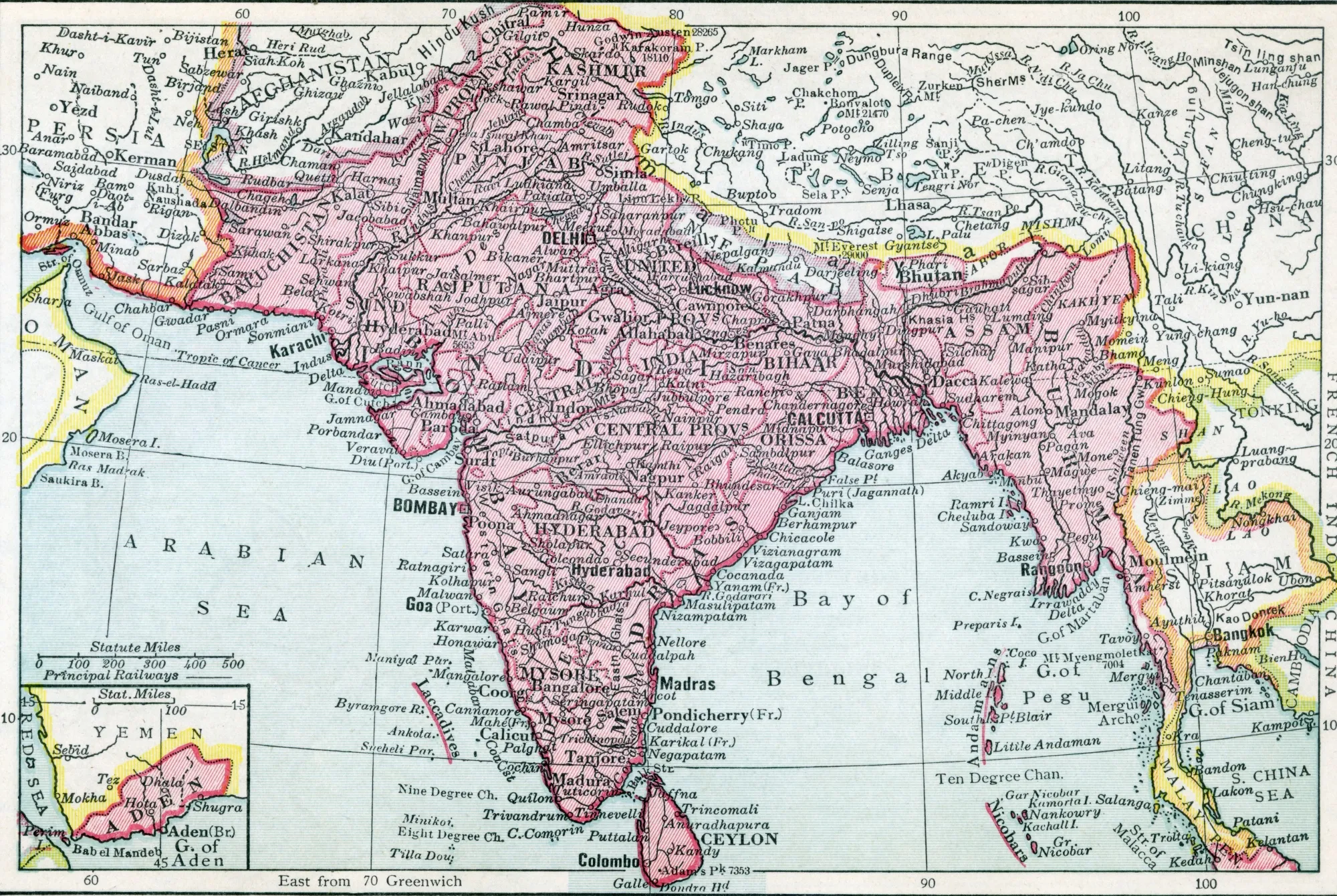 Legacy of empire: Burma’s now Myanmar, Ceylon’s Sri Lanka.&nbsp;Will India become&nbsp;Bharat? (Map circa 1930)