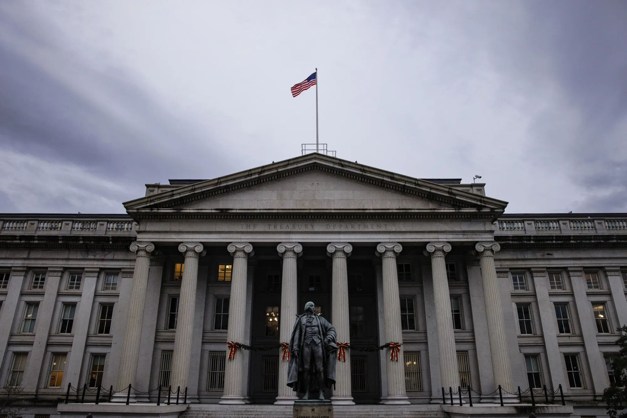 The U.S. Treasury building in Washington.