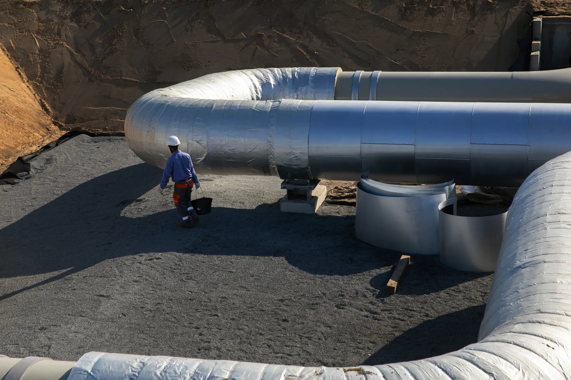 A compressor station, which accommodates downstream gas flows from the Nord Stream 2 project, in Radeland, Germany.