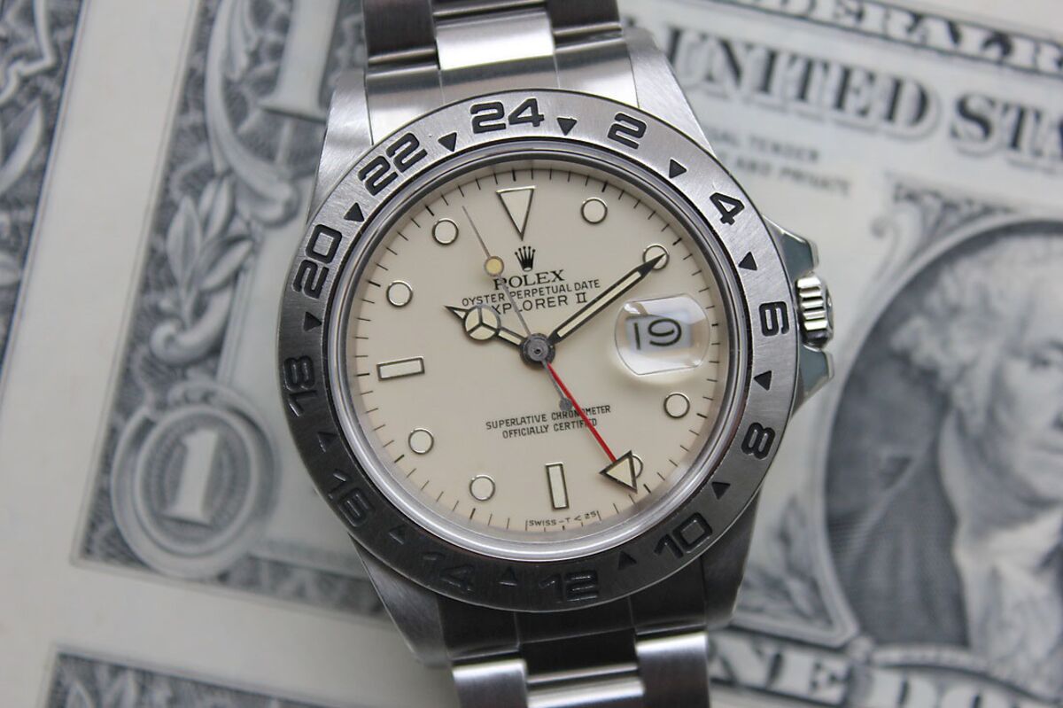 rolex explorer 2 cream