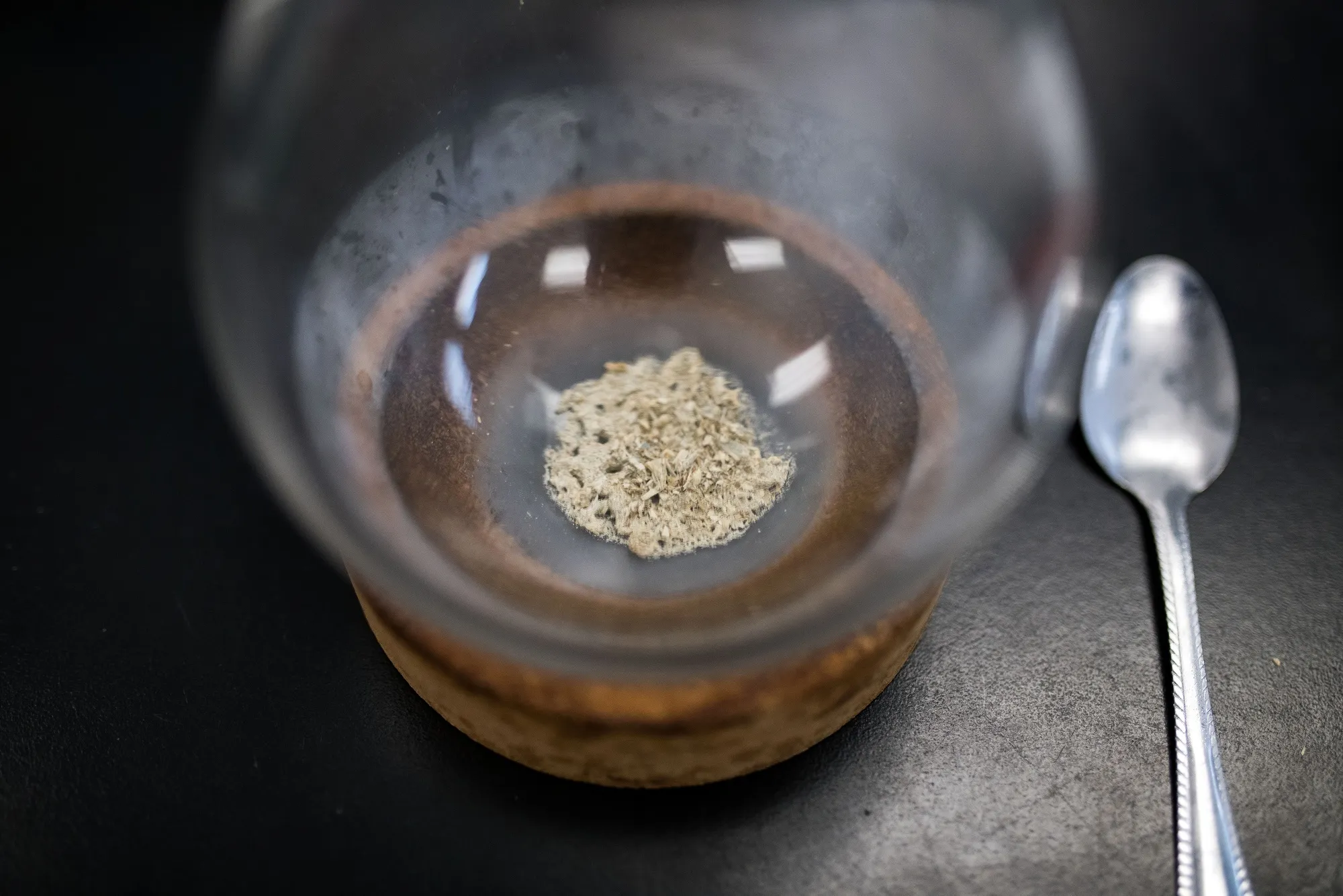 Frozen and ground-up psilocybin&nbsp;mushrooms.
