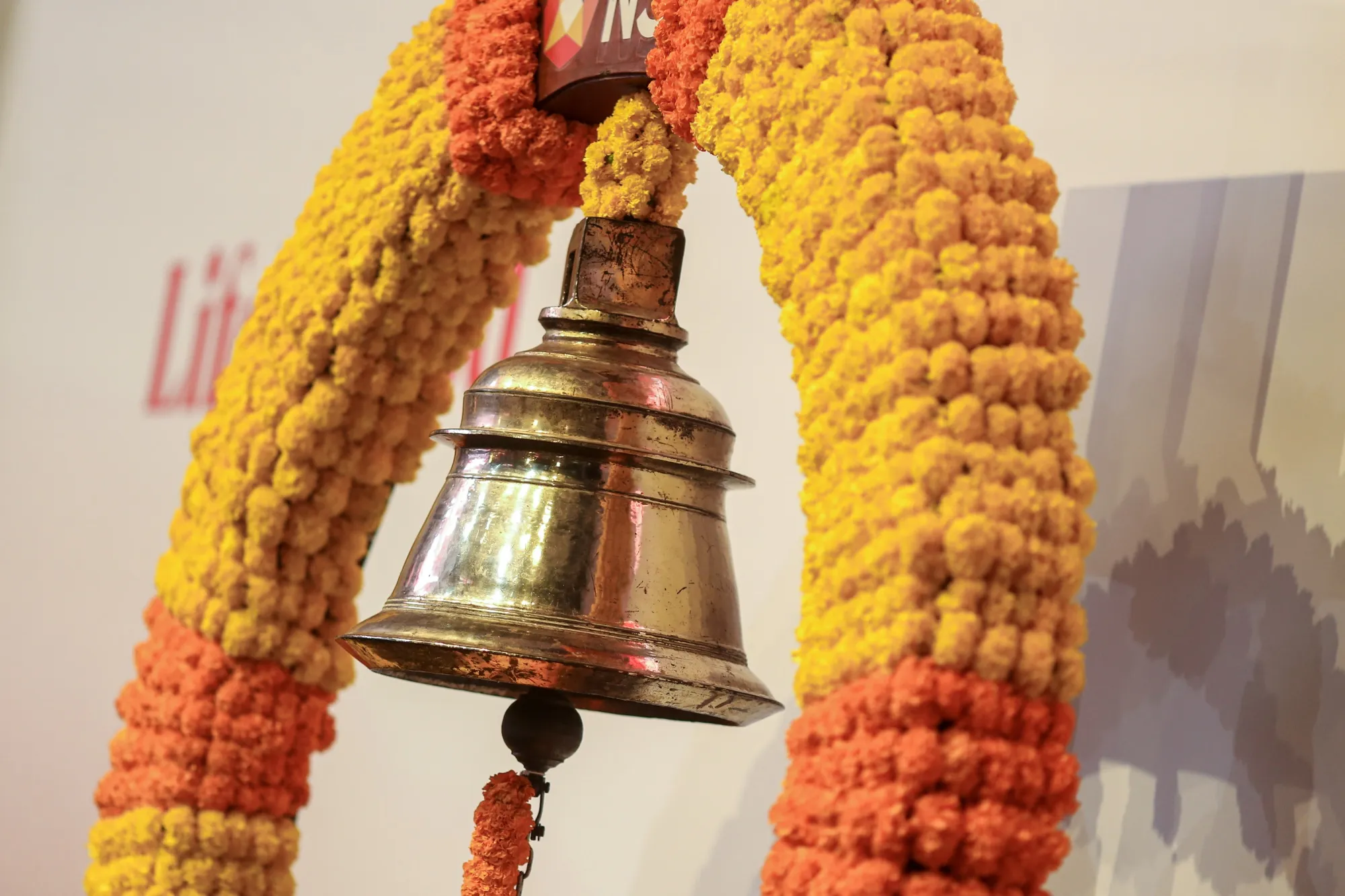 The ceremonial opening bell at the National Stock Exchange in Mumbai.