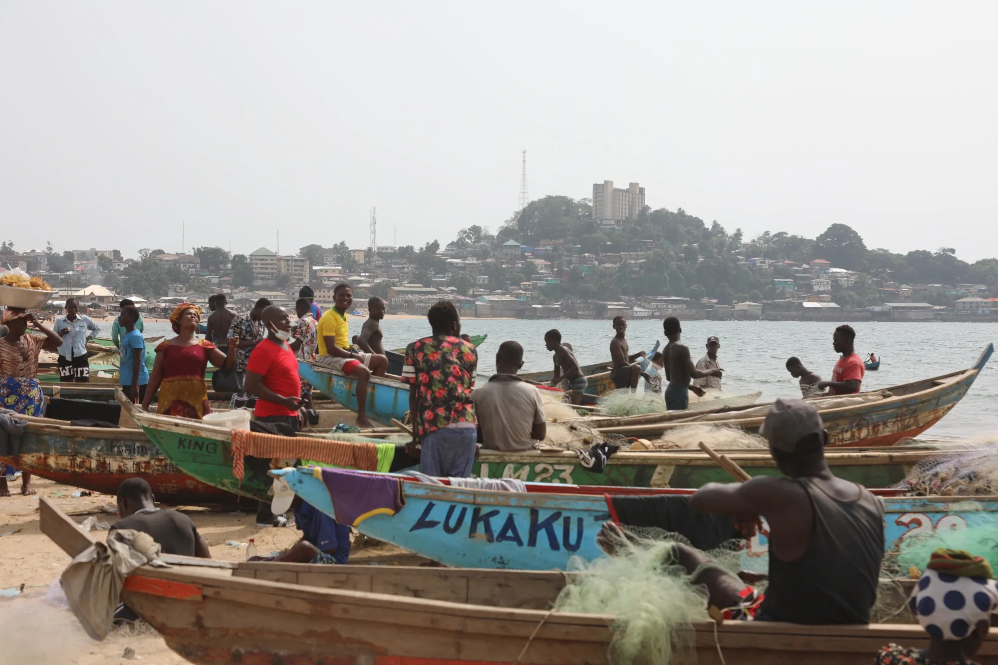 Fishermen in West Point.