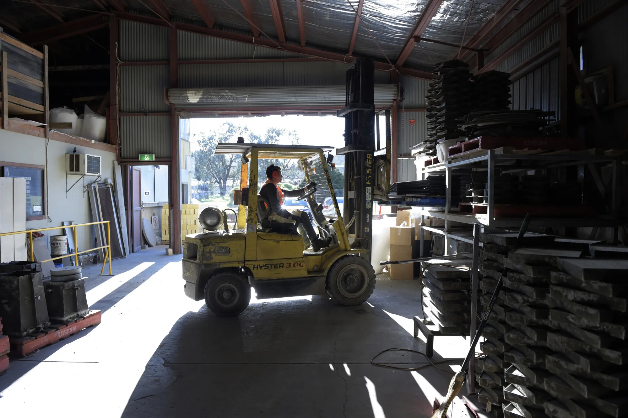 General Operations At A Gully Concrete Supplies Warehouse 