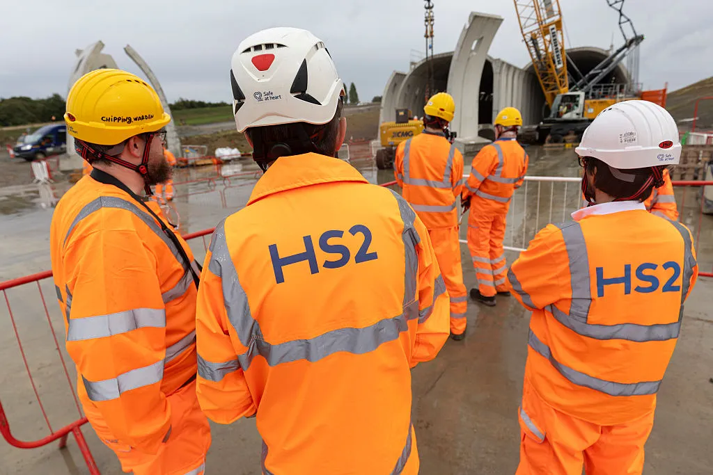 Construction Continues On HS2 'Green Tunnels' In Northamptonshire